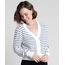 Cardigan-Feminino-Basico-Listrado-em-Trico-com-Botoes--Off-White-9804579-Off_White_1