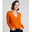 Cardigan-Feminino-Basico-em-Trico-com-Botoes--Laranja-9804665-Laranja_1