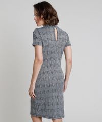 Vestido-Feminino-Curto-Estampado-Xadrez-Manga-Curta-Gola-Alta-Cinza-9937994-Cinza_2 Vestido-Feminino-Curto-Estampado-Xadrez-Manga-Curta-Gola-Alta-Cinza-9937994-Cinza_2