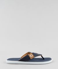 Chinelo Masculino Cartago Azul Marinho Vista Lateral