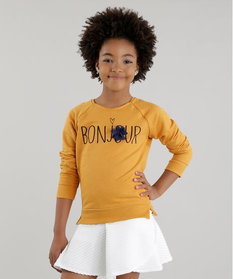 Blusao-em-Moletom--Bonjour--Amarelo-Escuro-8617702-Amarelo_Escuro_1