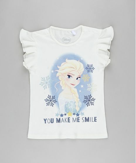 Blusa-Infantil-Elsa-Frozen-com-Babado-Manga-Curta-Off-White-9927950-Off_White_1
