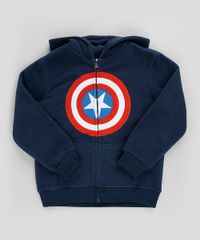 Blusao-Infantil-Capitao-America-em-Moletom-com-Capuz-e-Bolso-Azul-Marinho-9794092-Azul_Marinho_1