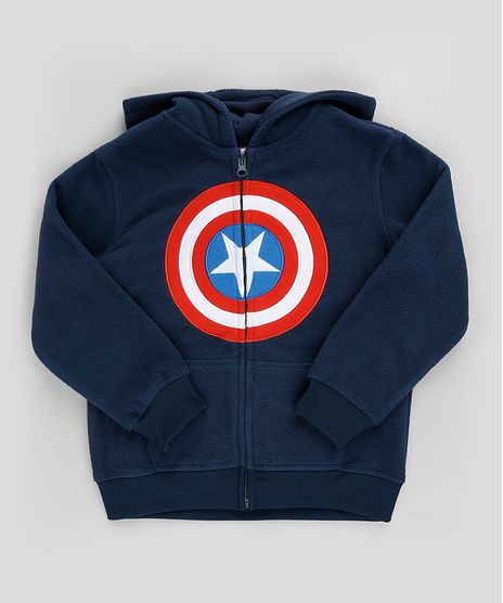 Blusao-Infantil-Capitao-America-em-Moletom-com-Capuz-e-Bolso-Azul-Marinho-9794092-Azul_Marinho_1