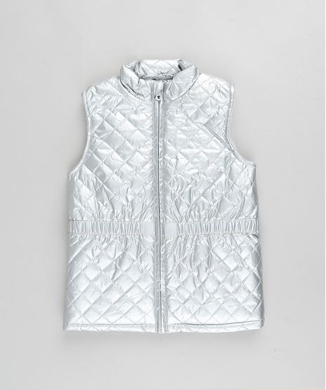 Colete-Infantil-Puffer-Matelasse-Metalizado-Prateado-9782713-Prateado_1