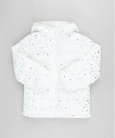 Jaqueta-Infantil-Puffer-Estampada-de-Estrelas-com-Capuz-e-Bolsos-Off-White-9785451-Off_White_1