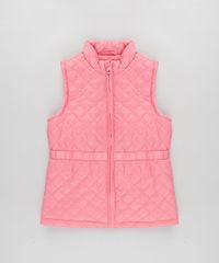 Colete-Infantil-Puffer-Matelasse-Rosa-9782712-Rosa_1