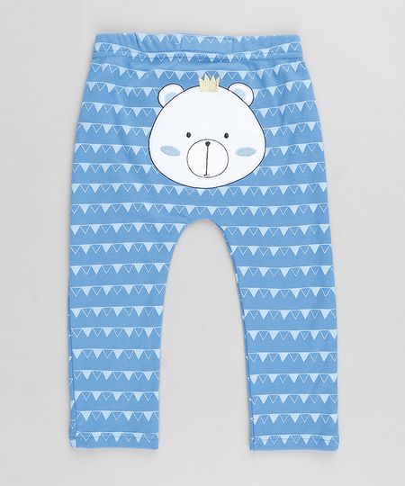 Calca-Infantil-Urso-Estampado-Geometrico-Azul-9677749-Azul_1