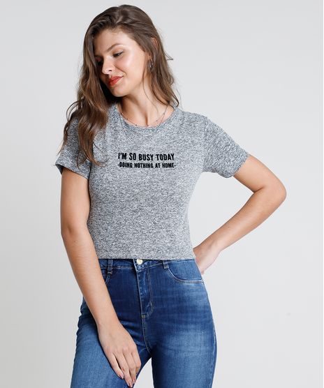 Blusa-Feminina-Cropped--So-Busy-Today--Manga-Curta-Decote-Redondo-Cinza-Mescla-9832350-Cinza_Mescla_1