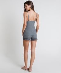 Short-Doll-Feminino-Canelado-com-Renda-Alca-Fina-Cinza-Mescla-Escuro-9886805-Cinza_Mescla_Escuro_2