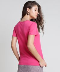 Blusa-Feminina-Mickey-Manga-Curta-Decote-Redondo-Pink-9857362-Pink_2