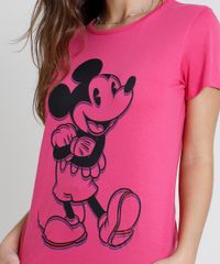 Blusa-Feminina-Mickey-Manga-Curta-Decote-Redondo-Pink-9857362-Pink_4