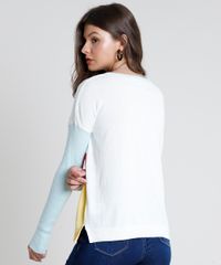 Sueter-Feminino-em-Trico-com-Listras-Decote-Redondo-Off-White-9793675-Off_White_2