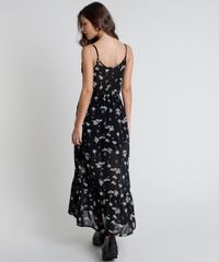 Vestido-Feminino-Longo-Estampado-de-Arabescos-com-Tassel-Alca-Fina-Preto-9819260-Preto_2