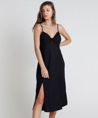 Vestido-Feminino-Midi-com-No-e-Fendas-Alca-Fina-Preto-9883642-Preto_1