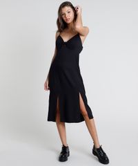 Vestido-Feminino-Midi-com-No-e-Fendas-Alca-Fina-Preto-9883642-Preto_3