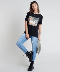 Blusa-Feminina-Bambi-e-Flor--Perfect-Strangers--Manga-Curta-Decote-Redondo-Preta-9886191-Preto_3