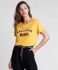 Blusa-Feminina--Breaking-Hearts--Manga-Curta-Decote-Redondo-Mostarda-9886193-Mostarda_1