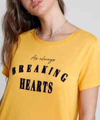 Blusa-Feminina--Breaking-Hearts--Manga-Curta-Decote-Redondo-Mostarda-9886193-Mostarda_4