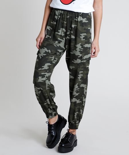 Calca-Feminina-Jogger-Cargo-Estampada-Camuflada-Verde-Militar-9608355-Verde_Militar_1