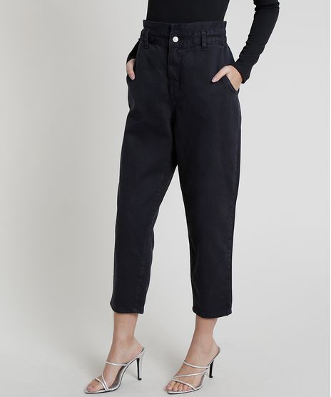 Calca-Jeans-Feminina-Mindset-Cintura-Super-Alta-com-Babado-Preta-9944679-Preto_1