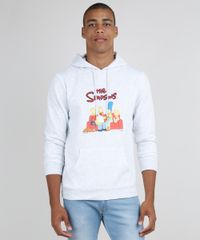 Blusao-Masculino-Os-Simpsons-em-Moletom-com-Capuz-e-Bolso-Canguru-Cinza-Mescla-Claro-9799768-Cinza_Mescla_Claro_1