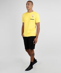 Camiseta-Masculina-Charlie-Brown-com-Bolso-Manga-Curta-Gola-Careca-Amarelo-9824370-Amarelo_3
