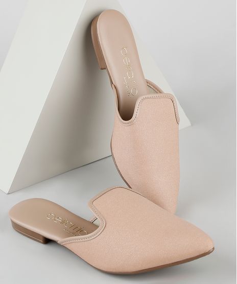 Mule-Feminino-Beira-Rio-Bico-Fino-com-Brilho-Bege-9802990-Bege_1