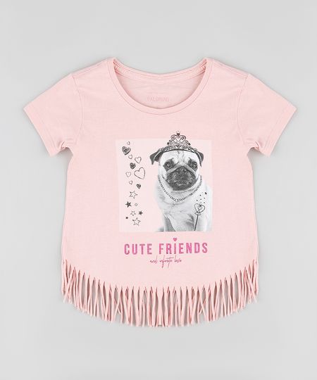 Blusa-Infantil-Cachorro-com-Franjas-Manga-Curta-Rose-9879893-Rose_1