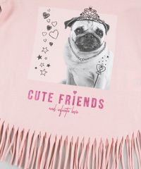 Blusa-Infantil-Cachorro-com-Franjas-Manga-Curta-Rose-9879893-Rose_4
