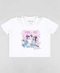 Blusa-Infantil-Ampla--Young---Free--com-Vazado-Manga-Curta-Branca-9905534-Branco_1