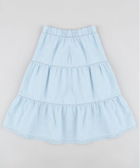 Saia-Jeans-Infantil-Midi-com-Recortes-Azul-Claro-9892619-Azul_Claro_1