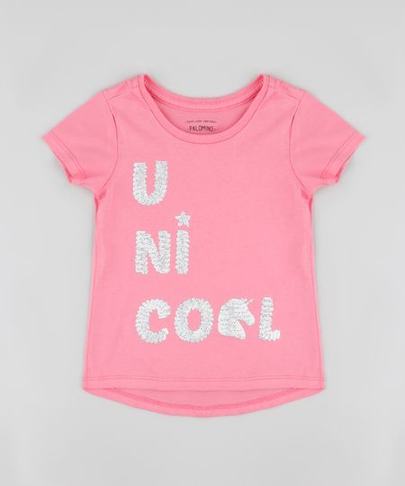 Blusa-Infantil--Unicool--com-Paetes-Manga-Curta-Rosa-9888025-Rosa_1