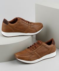 Tenis-Masculino-Oneself-com-Recortes-Caramelo-9829985-Caramelo_1