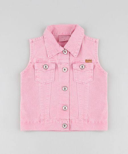 Colete-de-Sarja-Infantil-com-Bolsos-Rosa-9828206-Rosa_1