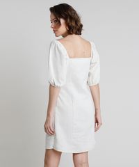 Vestido-Feminino-Curto-com-Linho-e-Botoes-Manga-Bufante-Bege-Claro-9891199-Bege_Claro_2