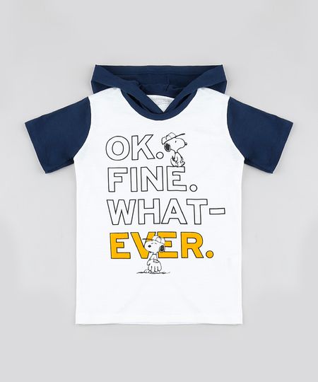 Camiseta-Infantil-Snoopy-e-Charlie-Brown-com-Capuz-Manga-Curta-Off-White-9876155-Off_White_1