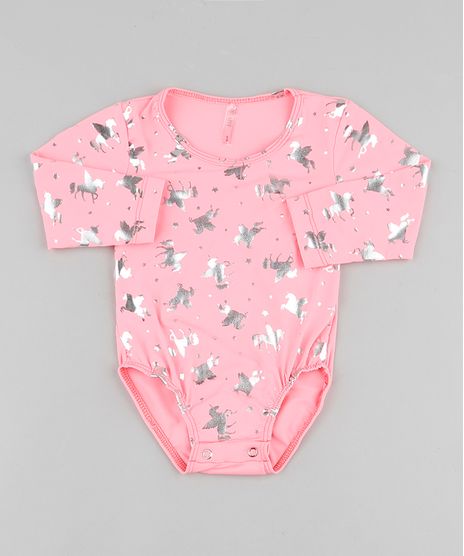 Maio-Body-Infantil-Unicornios-Metalizados-Manga-Longa-com-Protecao-UV50--Rosa-Neon-9804921-Rosa_Neon_1