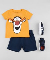 Conjunto-Infantil-Tigrao-de-Camiseta-Manga-Curta-Laranja---Bermuda-em-Moletom-Azul-Escuro-9876580-Azul_Escuro_3