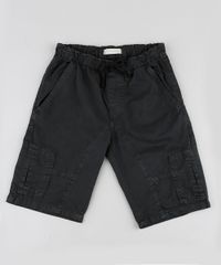 Bermuda-de-Sarja-Infantil-Cargo-com-Cordao-Chumbo-9884054-Chumbo_1