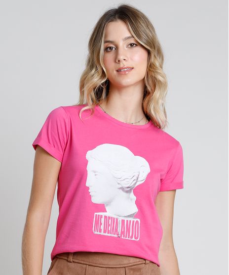 Blusa-Feminina--Me-deixa-anjo--Manga-Curta-Decote-Redondo-Pink-9890061-Pink_1