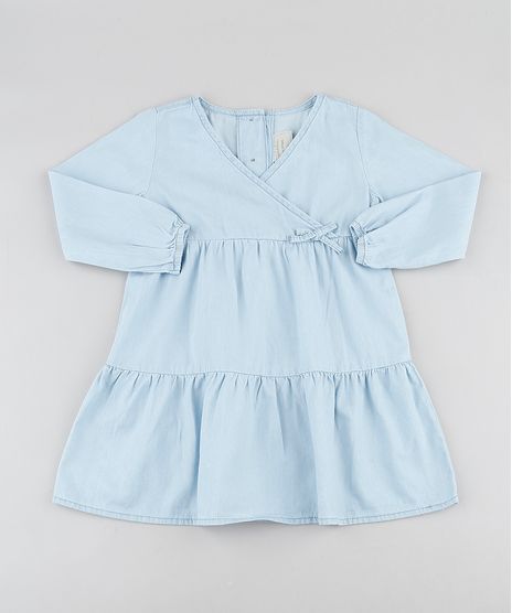 Vestido-Jeans-Infantil-Transpassado-com-Recortes-Manga-Longa-Azul-Claro-9892643-Azul_Claro_1