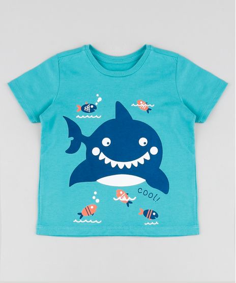 Camiseta-Infantil-Tubarao-e-Peixes-Manga-Curta-Verde-Agua-9875971-Verde_Agua_1