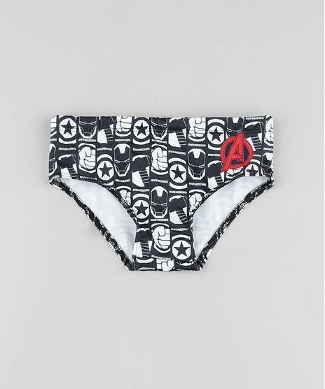 Sunga-Infantil-Slip-Os-Vingadores-Estampada-com-Protecao-UV50--Preta-9867041-Preto_1