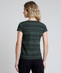 Blusa-Feminina-Estampada-Etnica-Manga-Curta-Decote-Redondo-Verde-Escuro-9863254-Verde_Escuro_2
