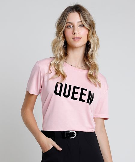 Blusa-Feminina--Queen--Manga-Curta-Decote-Redondo-Rosa-9870629-Rosa_1 Blusa-Feminina--Queen--Manga-Curta-Decote-Redondo-Rosa-9870629-Rosa_1