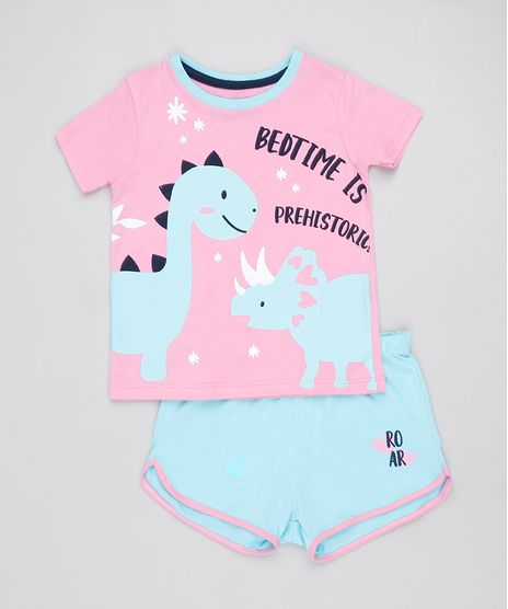 Pijama-Infantil-Dinossauro-Manga-Curta--Rosa-9876981-Rosa_1