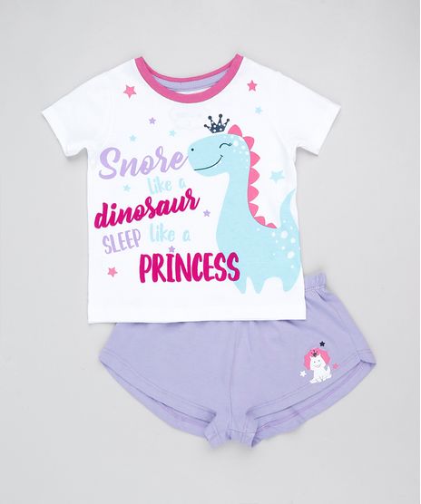 Pijama-Infantil-Dinossauro-Manga-Curta--Branco-9876982-Branco_1