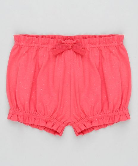 Short-Infantil-Balone-com-Glitter-e-Laco-Rosa-Escuro-9909946-Rosa_Escuro_1