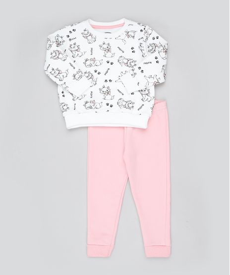 Conjunto-Infantil-Marie-de-Blusao-Estampado-em-Moletom-Branco---Calca-Rosa-9885326-Rosa_1